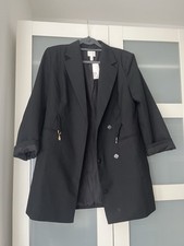 H&M Damen Blazerkleid Schwarz