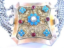 Antike Kropfkette Silber mit