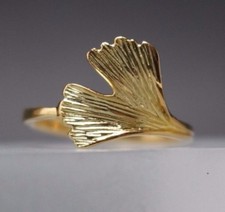 Damenring ginkgoblatt ring - damenring,