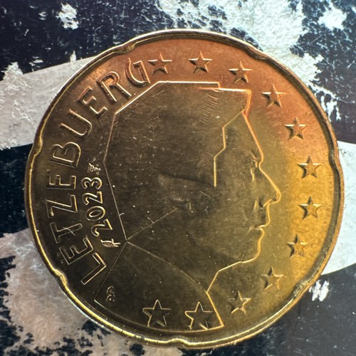 Luxemburg eurocent münze - luxemburg, 20-eurocent-münze