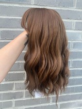 Perücke wellig Braun Weich