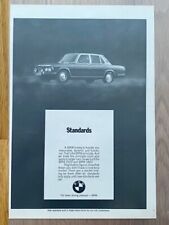 BMW 2500 2800 E3 "Standards" Oldtimer Original 1970 Vintage Advert Werbung