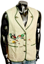 SCHÖNE HERREN LEINEN WESTE BAUERNHOF LIFE LOOK CICI DESGINER STYLER JACKE XL 54