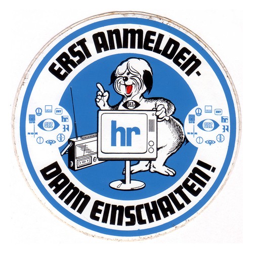 Gez aufkleber mit - /,