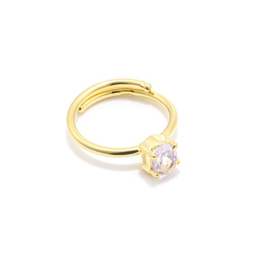 Rosa amethyst oval ring 5x7mm - rosa,