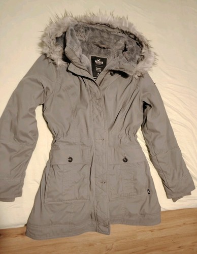 Hollister damen parka grau - damen, xl