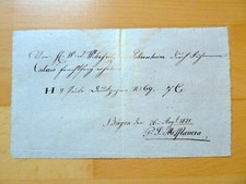 Vorphila-Postschein 1825 aus BINGEN an Wehrfritz SOBERNHEIM   F1