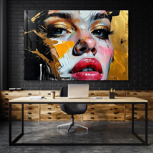Wandbild abstrakte frau - frau,