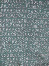 Jacquardjersey Stoffrest Jacquard türkis Kringel Stoff 