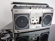 CROWN Radiorekorder CSC-627 L, Radio + Kassette, Batterie + 220-V, Vintage