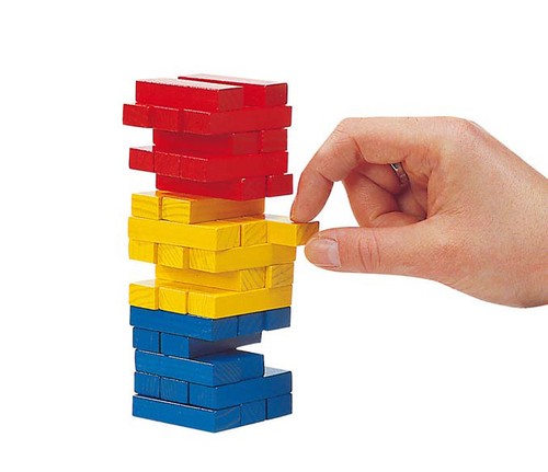 Wackelturm bunt balanceturm - wackelturm,