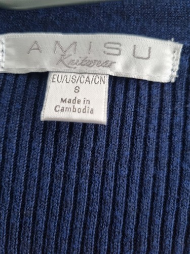 Strickjacke dunkelblau amisu - dunkelblau,
