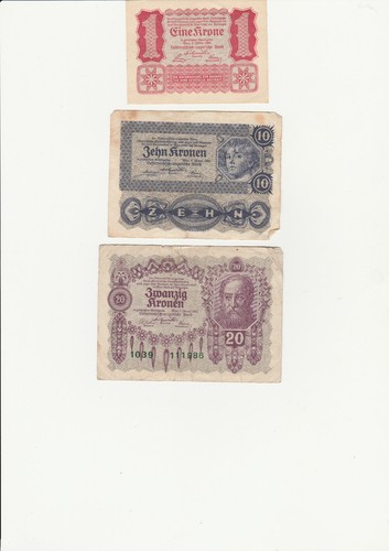 Banknoten kronen 3 - banknoten,