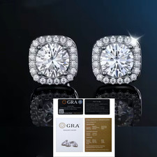 Diamant Ohrringe Moissanit VVS