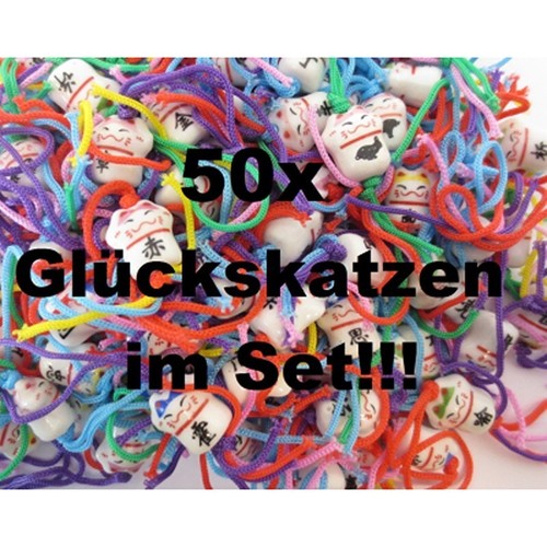 50x chinesische glückskatzen - chinesische,