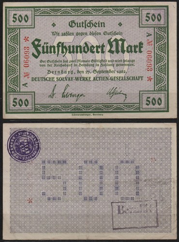 31824 notgeld bernburg - -,