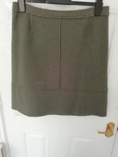 Backstage by OSKA Gr. 12 (40) Rock khaki grün 100% Wolle Lagenlook Stretch