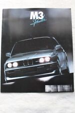 32B 566 1989 Großformat BMW M3 Sonderserie Johnny Cecotto Prospekt Brochure