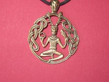 Cernunnos Herne Bronze Anhänger, Bronzeschmuck Mittelalter Keltisch Neu