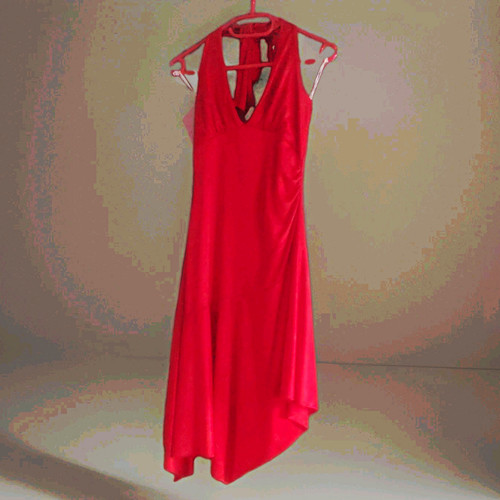 Muse damen abendkleid midi - abendkleid, rot