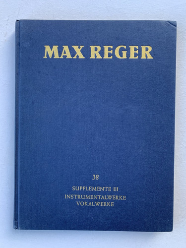 Noten reger band 38 - sw/,