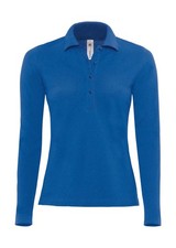 B&C Damen langarm Poloshirt