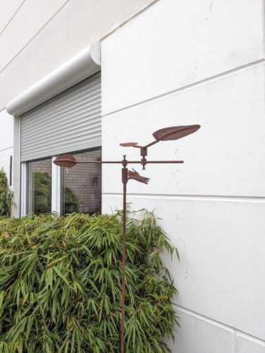 Edelrost metall windspiel - edelrost,