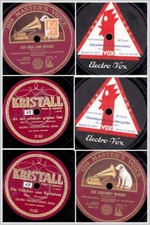 3x "ZAUBER DER ZITHER" auf Schellackplatte   78rpm -Sonderpreis-  Set209B