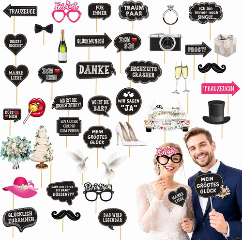 Fotobox accessoires set für - fotobox,