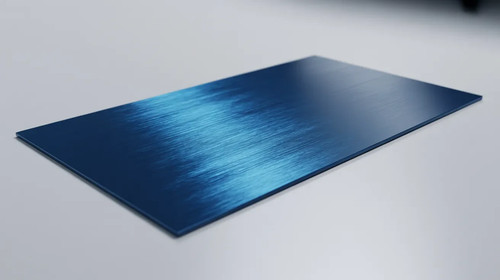 Blau silber alu - blau, dibond