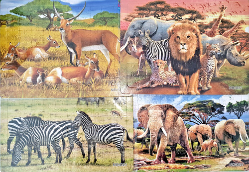 Puzzle tierwelten ca - x,