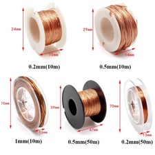 0.2/0.5/1mm Kupfer Emailliert Draht Magnet Drähte Kabel Spule Wicklung Basteln