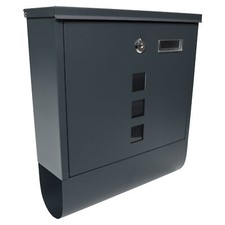 Briefkasten anthrazit grau