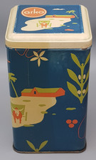 alte Blechdose ARKO Kaffee / Tee ca. 10 x 10 x 17,5 cm hoch vintage