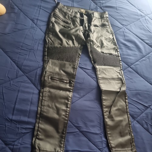 Lederimitat hose schwarz - , gr