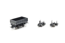 Egger Bahn / Minitrains: HOe Feldbahn Kipplorewagen Drehschemelwagen