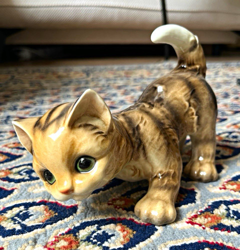 Goebel porzellanfigur katze - porzellanfigur,