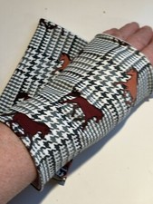 Handstulpen Stulpen Pulswärmer Pferde Reiter Öko-Jersey gefüttert  16 cm lang