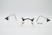 Vintage Brille Sting 1102 Schwarz Randlos Brillengestell eyeglasses
