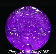 2''Chinese Purple Jade Carving