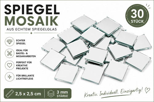 Spiegelmosaik steine - ✨, 30
