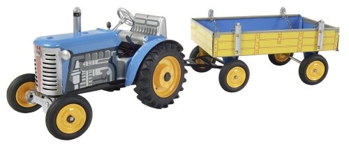 Zetor traktor mit anhänger - traktor,