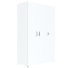 Drehtürenschrank - weiß -