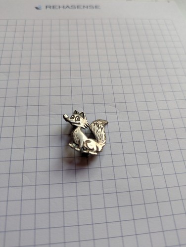 Brosche fuchs silber anstecker - brosche,