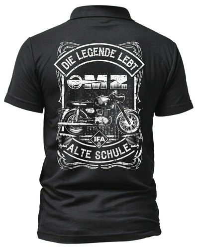 Alte schule poloshirt ddr - alte, mz