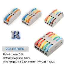 Verbindungsklemmen 2/3/4/5 polig Anschluss Elektro Leiter Kabel Klemme 600V