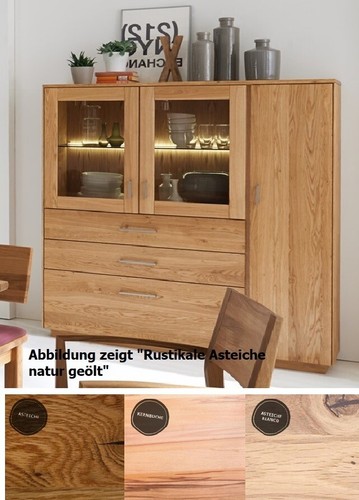 Massivholz highboard - massivholz,