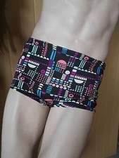 OLUBA Badehose D7 funky 70er True VINTAGE 70s artsy GBL Swimming TRUNKS Bademode
