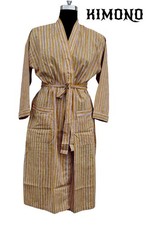 Indisch Baumwolle Robe Langer