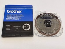 1x BROTHER 411-08 Schrift GERMAN TYPENRAD Brougham 10 elektr. Schreibmaschine